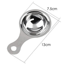 Load image into Gallery viewer, Stainless Steel Egg White Separator Tools Eggs Yolk Filter Gadgets Kitchen Accessories Separating Funnel Spoon Egg Divider Tool