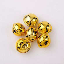 Load image into Gallery viewer, 25/30/35/40/50mm Jingle Bell Gold/Silver Christmas Tree Pendant Ornaments Decorations DIY Handmade Crafts Accessories