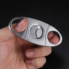 Load image into Gallery viewer, Cigar Cutter Brand New Stainless Steel Metal Classic Cigar Cutter Guillotine With Gift Box Christmas Cigar Scissors Gift