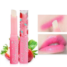 Load image into Gallery viewer, Natural Strawberry Serum Moisturizing Lipstick Temperature Color Change  Lip Balm Long Lasting Nourishing Lip Stick Cosmetics