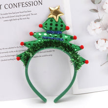 Load image into Gallery viewer, Cute Green Christmas Tree Headband Headwear Christmas Gifts For Children 2023 Merry Christmas Decor For Home Navidad Ornaments