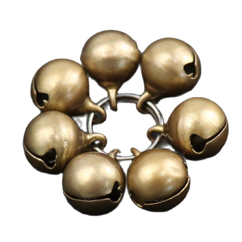 10/20PCS  ChristmasPendant Brass Loose Beads Smal Jingle Bell for Cat Key Ring Ornament  Festival home Decoration Supplies