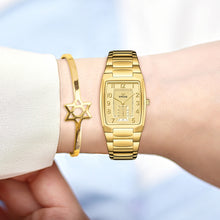 Load image into Gallery viewer, WWOOR 2022 New Gold Women Watches Creative Steel Women&#39;s Bracelet Wrist Watches Ladies Square Waterproof Female Relogio Feminino