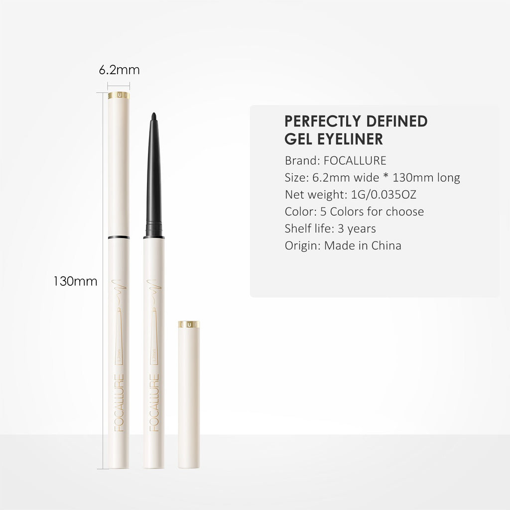 FOCALLURE Professional Ultimate Black Liquid Eyeliner Long-lasting Waterproof Quick-dry Eye Liner Pencil Pen Makeup Beauty Tools