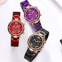 Load image into Gallery viewer, 6pcs Set Luxury Women Watches Magnetic Starry Sky Female Clock Quartz Wristwatch Fashion Ladies Wrist Watch relogio feminino