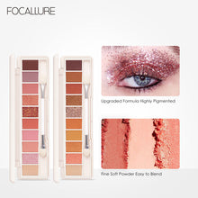 Load image into Gallery viewer, FOCALLURE 10 Color Eyeshadow Palette Long Lasting Colorful Eye Shadows Pallet Glitter Highlighter Shimmer Eye Makeup Cosmetics