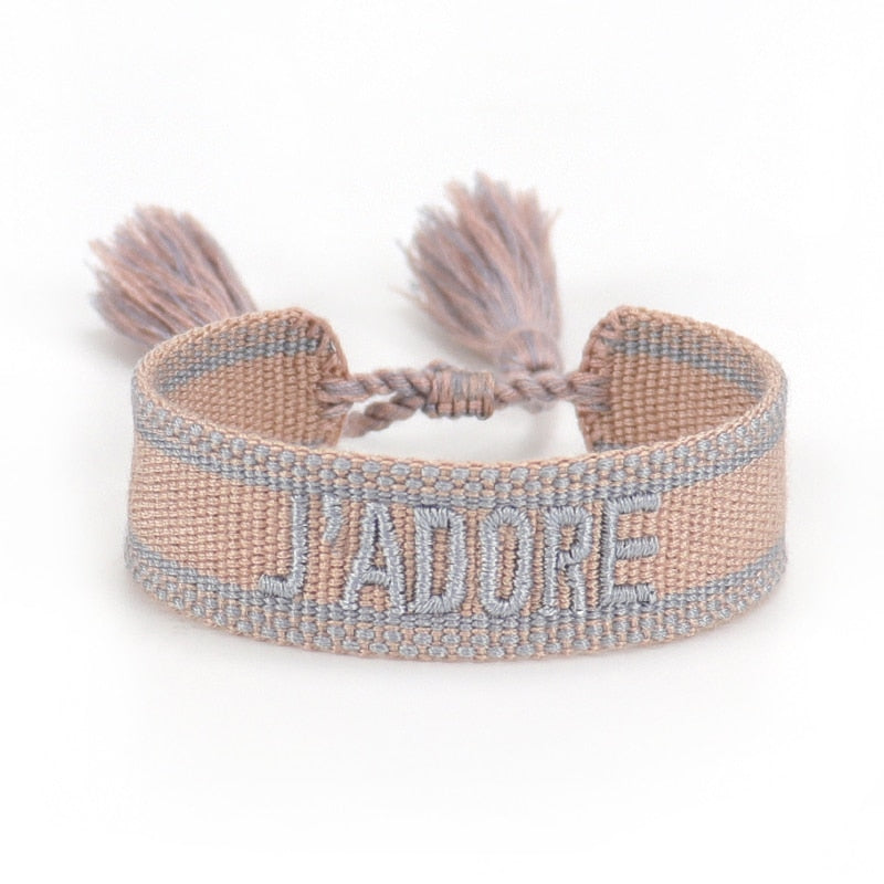 2022 Woven Friendship Bracelets Adjustable Rope Bangle For Women Vintage Braided Tassel Bracelets Wholesale Jewelry