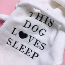 Load image into Gallery viewer, Pet Dog Bathrob Dog Pajamas Sleeping Clothes Soft Pet Bath Drying Towel Clothes for For Puppy Dogs Cats Coat Pet Accessories