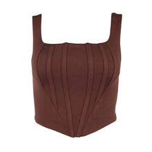 Load image into Gallery viewer, sealbeer A&amp;A Seam Detail Boning Corset Top