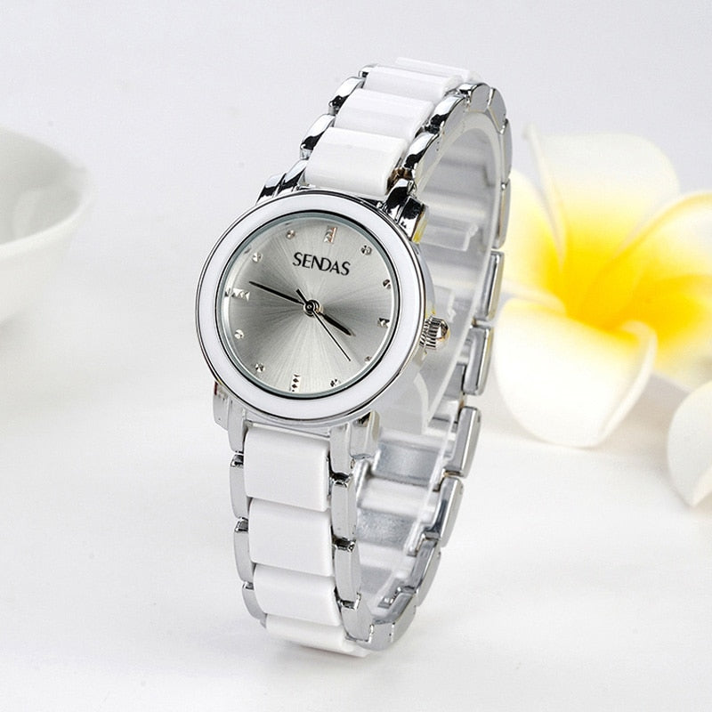 Women Watches Top Brand Luxury Waterproof Rose Gold Bracelet Watch Women Ceramics Quartz Watch Ladies 2022 Reloj Mujer Elegante