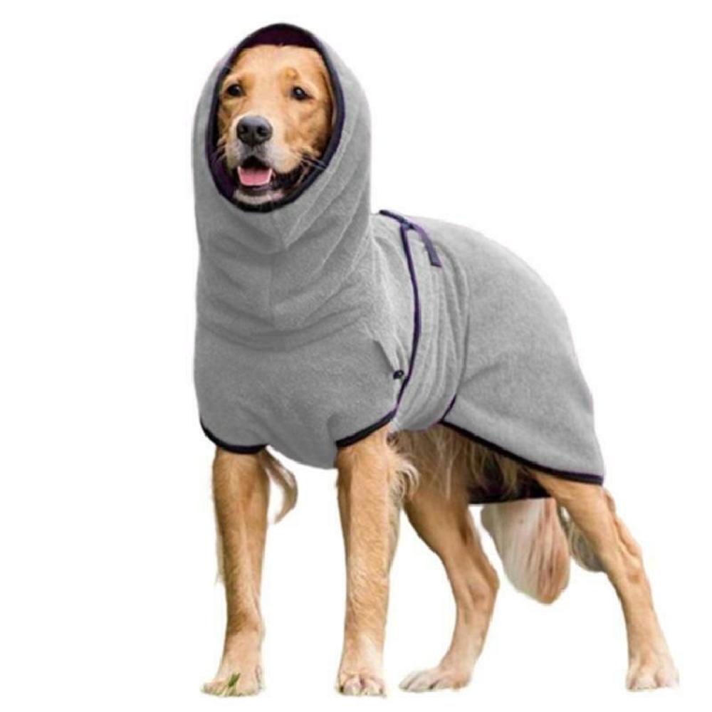 Pet Clothes Dog Towelling Drying Super Absorbent Robe Soft quick drying Polyester Sleepwear Coat Warm Apparel