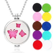 Load image into Gallery viewer, New Aromatherapy Jewelry Tree of Life Aroma Necklace Essential Oils Diffuser Necklace Locket Pendant Free with 10pcs Oil Pads
