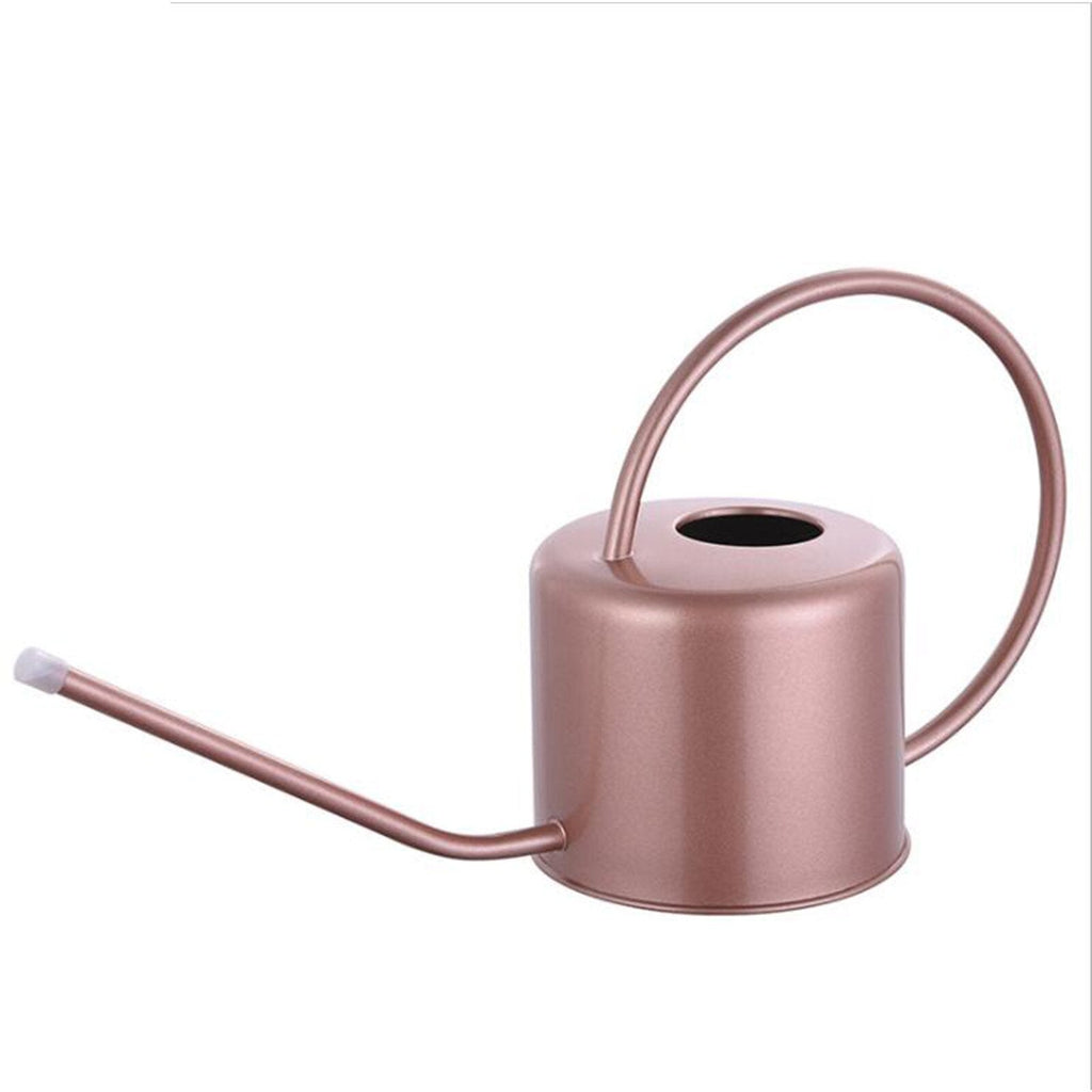 1.3L Watering Can Metal Garden Stainless Steel for Home Flower Water Bottle Easy Use Handle for Watering Plant Long Mouth