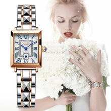 Load image into Gallery viewer, LIGE Brand SUNKTA Women Watches Fashion Square Ladies Quartz Watch Bracelet Set Dial Simple Rose Gold Luxury Women Watches