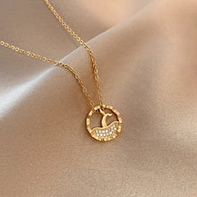 Load image into Gallery viewer, Classic Gold Color Stainless Steel Necklace For Women Jewelry Limited Pearl Beads Heart Pendant Necklace Birthday Gift