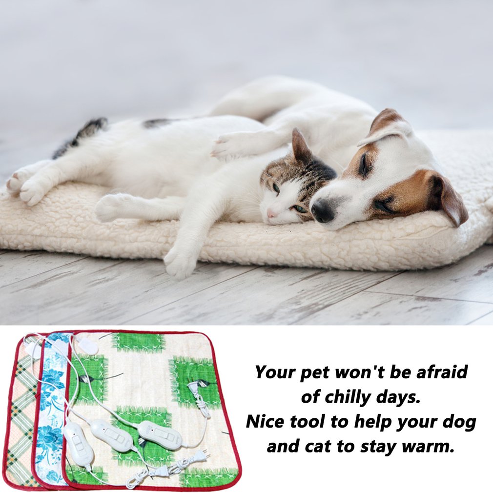 NEW Pet Dog Cat Waterproof Electric Heating Pad Body Winter Warmer Mat Bed Blanket Animals Bed Heater Accessories