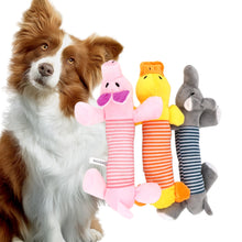 Load image into Gallery viewer, Fit for All Pets Elephant Duck Pig Pet Funny Plush Toys Durability Squeak Chew Sound Dolls Dog Cat Fleece Toys