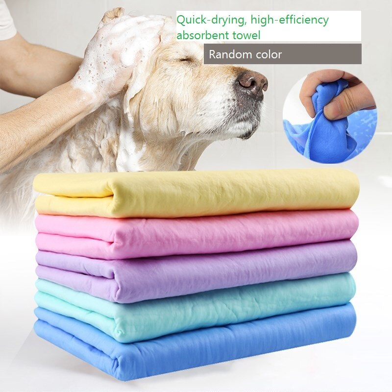 Rapid Water Absorption Pet Dog Cat Bath Towel Soft Cleaning Wipes Magic Hair Dry PVA Multifunction for House Car Pet Towel