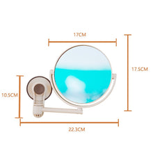 Load image into Gallery viewer, Bath Mirror Cosmetic Mirror 1X/3X Magnification Suction Cup Adjustable Makeup Mirror Double-Sided Bathroom Mirror
