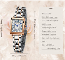 Load image into Gallery viewer, LIGE Brand SUNKTA Women Watches Fashion Square Ladies Quartz Watch Bracelet Set Dial Simple Rose Gold Luxury Women Watches