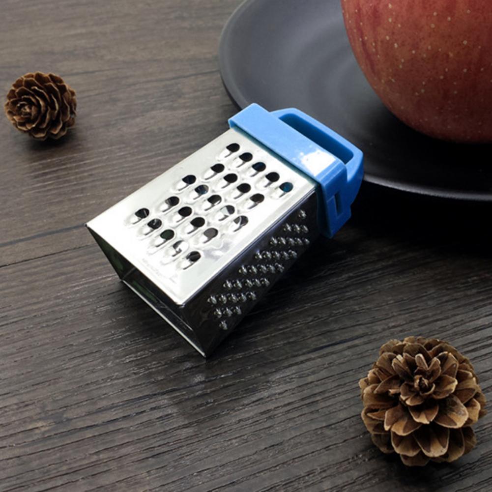 Solid  Useful Manual Practical 4-Sided Boxed Grater Rust Resistant Cheese Grater Reusable   Kitchen Gadgets