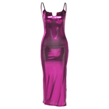 Load image into Gallery viewer, sealbeer A&amp;A Midnight Club Purple Maxi Dress