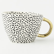 Load image into Gallery viewer, Hand Painted Geometric Ceramic Mugs With Gold Handle Handmade Irregular Cups For Coffee Tea Milk Oatmeal Creative Birthday Gifts