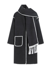 Load image into Gallery viewer, sealbeer A&amp;A MIDI Wool Coat Scarf Part 2