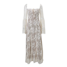 Load image into Gallery viewer, sealbeer A&amp;A Luxe Vintage Square Collar Lace Long Sleeve Maxi Dress
