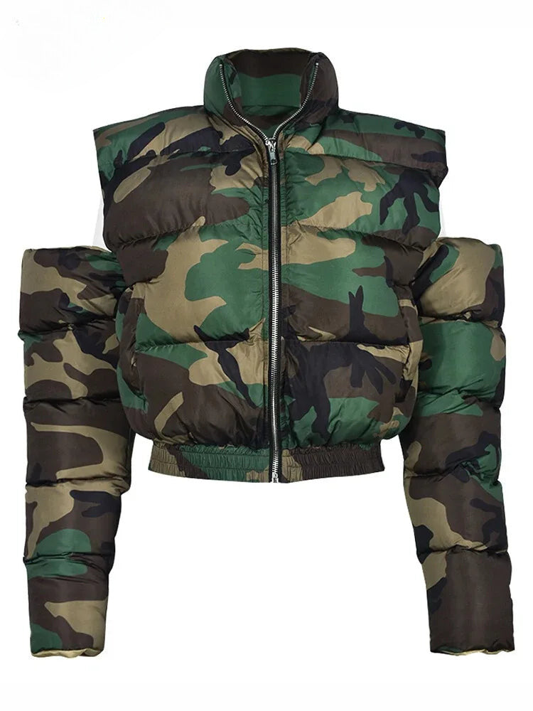 sealbeer A&A Camoufalage Padded Vest Coat