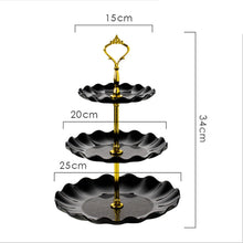 Load image into Gallery viewer, Table Plates Luxury Tableware Wedding Party Candy Dessert Dishes Fruit Bowl Home Cake Display Standing Kitchen Decoration Trays