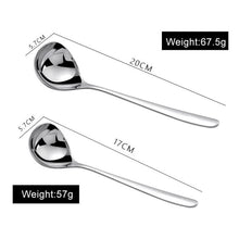 Load image into Gallery viewer, Korean Stainless Steel Thickening Spoon Creative Long Handle Hotel Hot Pot Spoon  Soup Ladle Home Kitchen Essential Tools h2