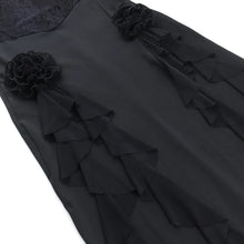 Load image into Gallery viewer, sealbeer A&amp;A Flower Corset Lace Ruffle Strapless Maxi Dress