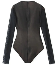 Load image into Gallery viewer, sealbeer A&amp;A Sheer Long Sleeve Mesh Bodysuit