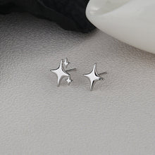 Load image into Gallery viewer, VENTFILLE 925 Stamp Silver Gold Color Star Stud Earrings Women Girl Gift Cute Banquet Asymmetry Jewelry Dropshipping Wholesale