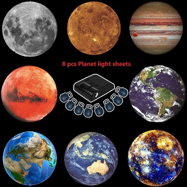 Planetary projection light with light film photo Earth sun Galaxy light projector novelty atmosphere light ins party photo props