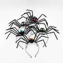 Load image into Gallery viewer, Halloween Spider Headdress Creative Funny Spider Performance Masquerade Dress Up Spider Headband Happy Helloween Party Decor