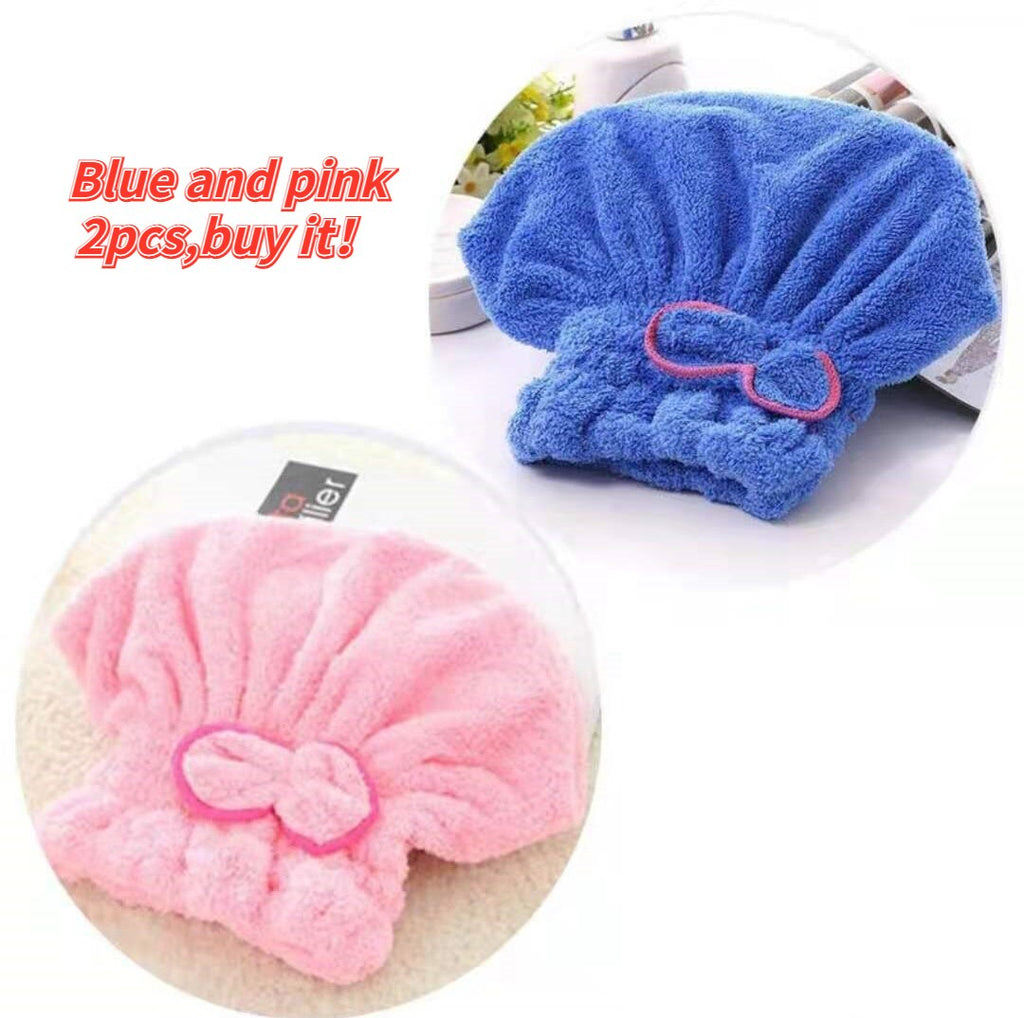 Shower Cap Microfibre Quick Hair Drying Bath Towel Spa Bowknot Wrap Towel Cap Bathroom Accessories Bonnets for Women Designer