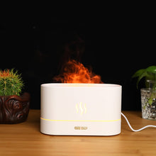 Load image into Gallery viewer, Portable aroma diffuser Simulation Flame USB Ultrasonic Humidifier Home Office Air Humidifier Aromatherapy Flame Lamp Difusor