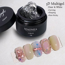 Load image into Gallery viewer, Soft Solid Gel polish 5D Modeling Stereoscopic Carved Gel Soak off UV LED Nail Painting Sculpture Transparent Color Gel Manicure