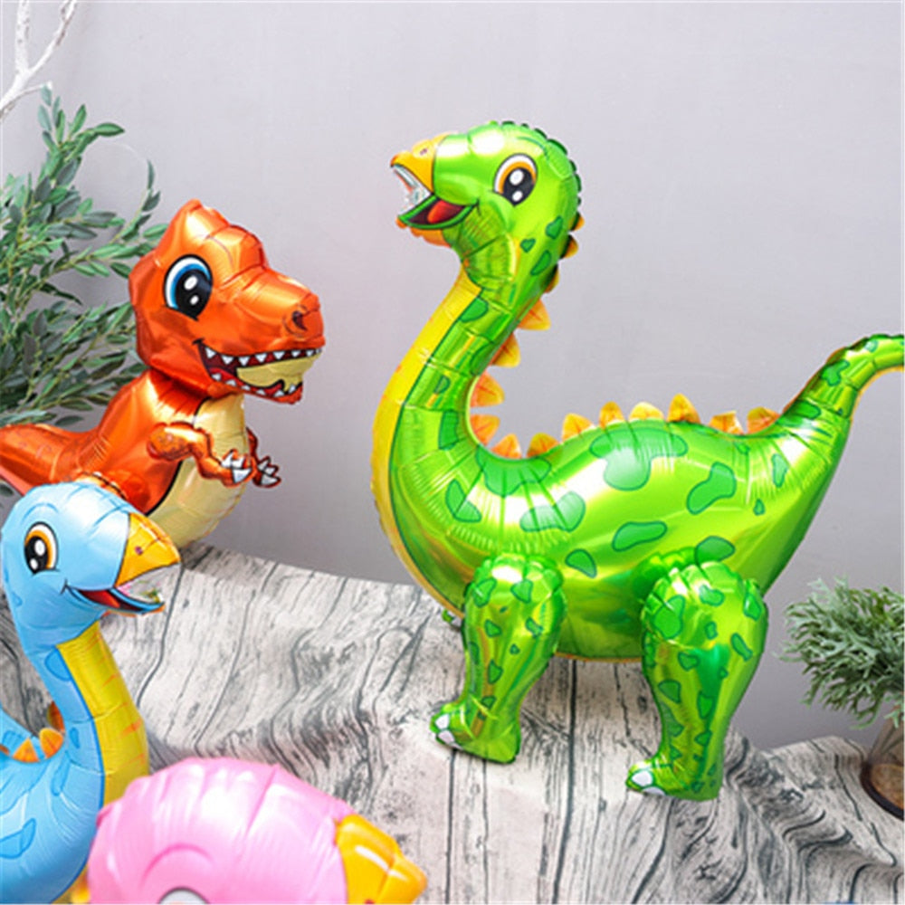 1pcs 3D Giant Assemble Dinosaur Foil Balloon Animal Balloons Childrens Dinosaur Birthday Party Decorations Balloon Kids Toys