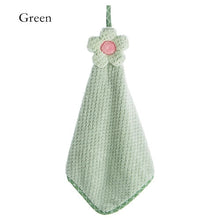 Load image into Gallery viewer, 3 Seconds Quick Dry Hand Towel Coral Fleece Kitchen Thicken Absorbent Soft Dish Cleaning Cloth Sun Flowers Type Lattice Texture