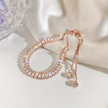 Load image into Gallery viewer, Full of Rhinestone Stainless Steel Bracelet For Women 2022 New Designer Shiny Luxury Zircon Adjustable Bracelets Jewelry Gift