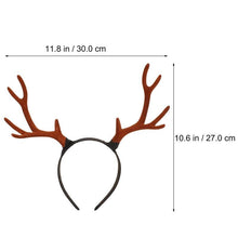 Load image into Gallery viewer, Christmas Gift Antler Flocked Deer Branch Headband Multipurpose Antler Headband Lovely Xmas Antler Headband Funny Xmas Headwear
