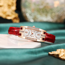 Load image into Gallery viewer, 2022 Luxury Fashion Green Watches Women Qualities Diamond Studded Quartz Watch Ladies Leather Wristwatches Elegant Montre Femme