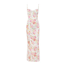 Load image into Gallery viewer, sealbeer A&amp;A Spaghetti Strap Floral Print Bustier Maxi Bodycon Dress