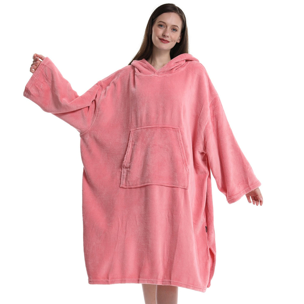 Changing Robe Towel Poncho Surf Short Sleeve Bath Robe with Hooded Quick Dry Microfiber Towelling for Men and Women