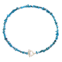 Load image into Gallery viewer, Bohemia Healing Jewelry Blue Aquamarine Necklace Natural Gravel Stone Chips Beaded Necklaces Men Women Choker Trendy Accessories