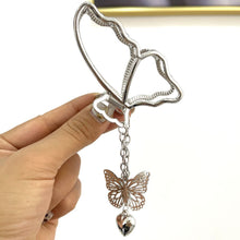 Load image into Gallery viewer, 2022 New Silver Butterfly Geometric Large Metal Hair Claw Clips Crab Women Fashion Alloy Gold Silver Hairpin Hair Accessories