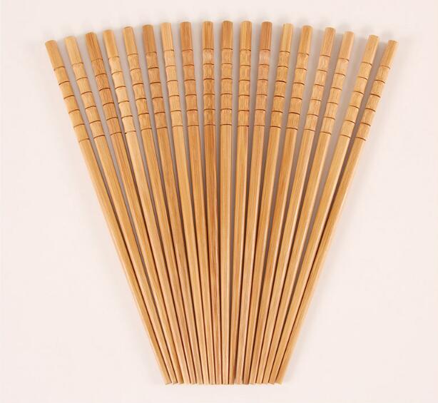 5 Pairs Handmade Natural Bamboo Wood Chopsticks Healthy Chinese Carbonization Chop Sticks Reusable Sushi Food Stick Tableware